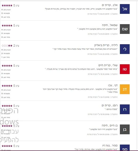 המלצה בכתב יד מלקוח 2